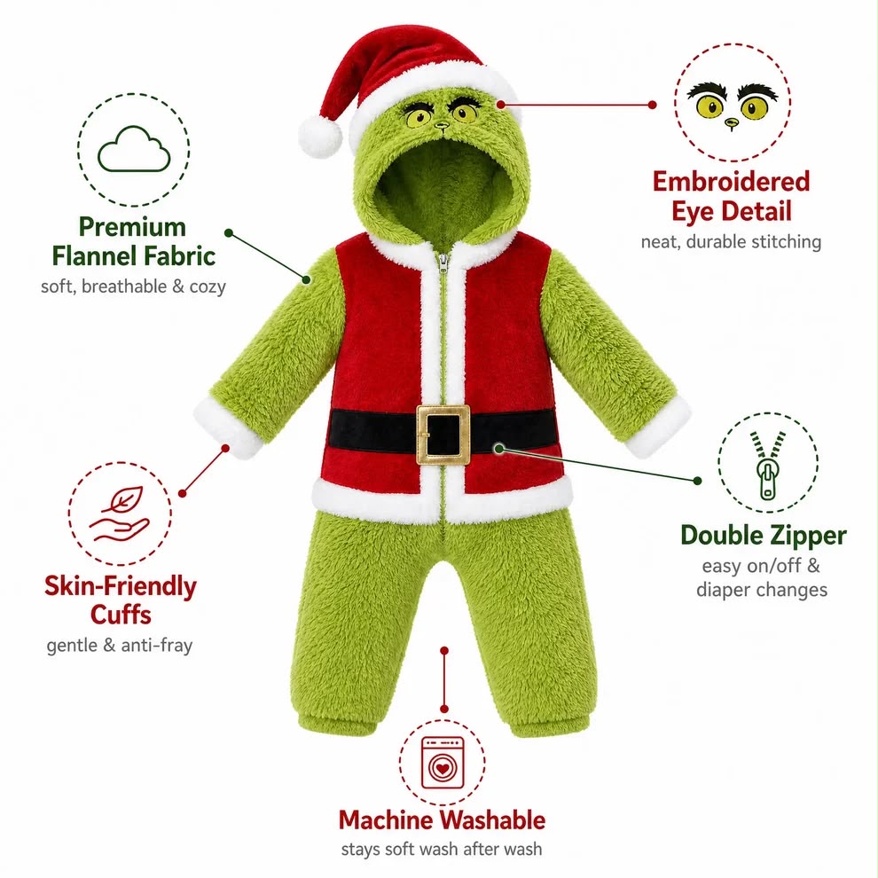 Jolly Bub – Cozy Baby Christmas Suit